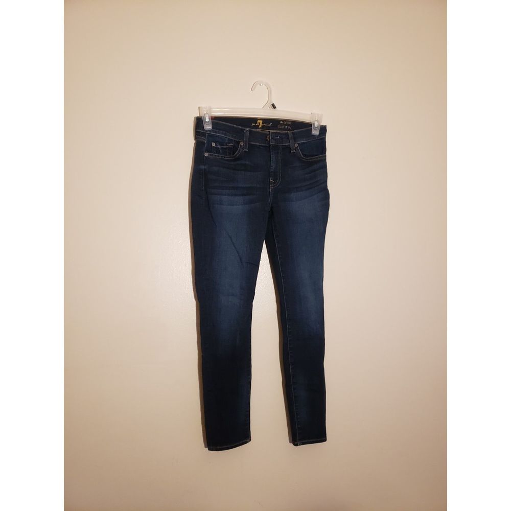 Women's 7 For All Mankind, Ankle Skinny Jeans, W28/L26 Blue